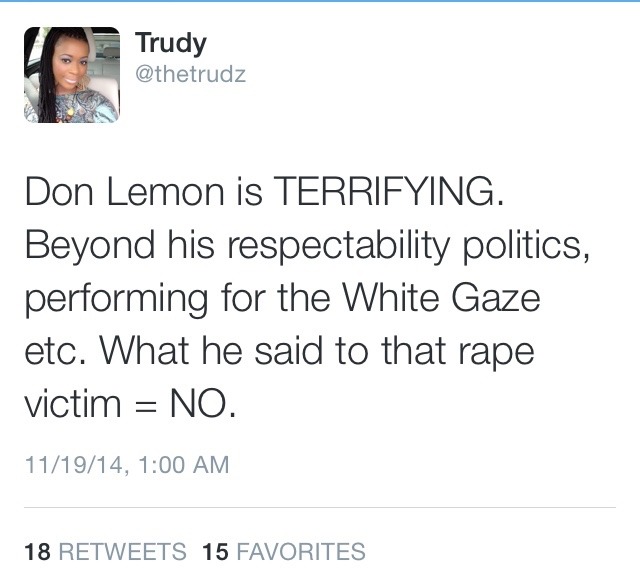 ghesquieremuse:  so don lemon showed his true inner cooness tonight by victim blaming