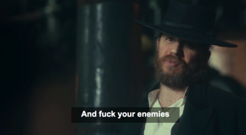 hethrewmyheartinthecut: (1/100 iconic quotes the Peaky Blinders never said)Are you quoting Marx at u