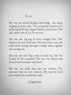 langleav:  New piece, hope you like it! xo Lang ……………. My new book Lullabies is now available via Amazon, BN.com + The Book Depository and bookstores worldwide. 