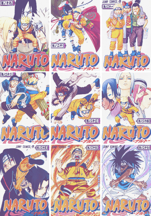 Porn Pics misakachan:  Naruto Manga Covers