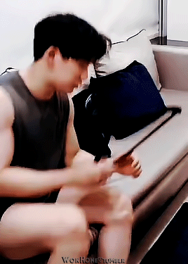 wonhone: he really loves spending time with us