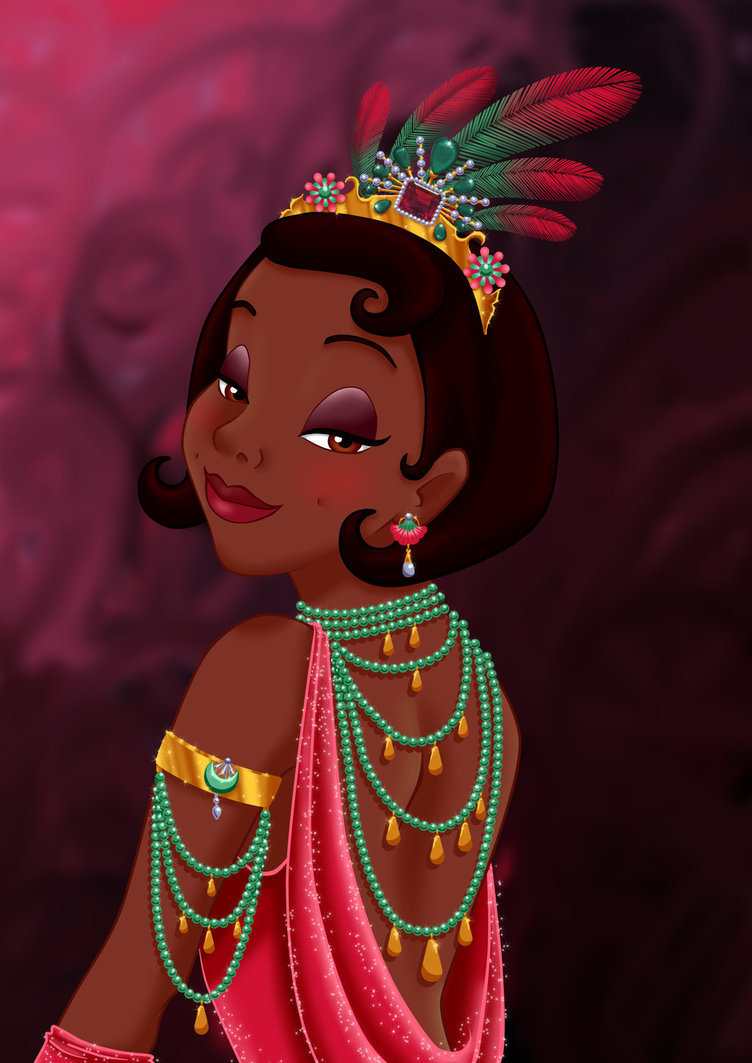 2damnfeisty:  blackbeautyoftheday:  shinamujunai:  http://missmikopete.deviantart.com/art/Royal-Jewels-TIANA-367900338