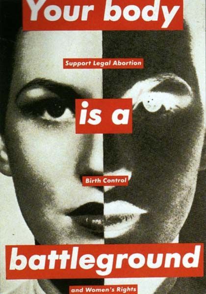 Porn photo  Posters from 1989 regarding pro-life / pro-choice by