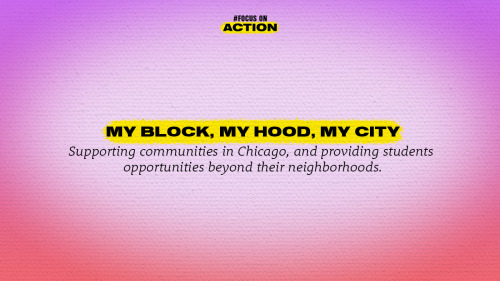 You’ve been doing great so far!  Let’s keep the #FocusOnAction going for My Block, 