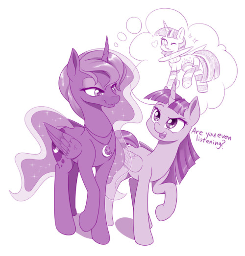 dstears: Equestria Daily’s Artist Training Grounds #9 - Day 16: Draw a pony daydreaming If Lun