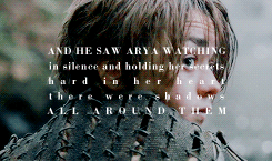 fat-walda:asoiaf meme ➝ 1/3 dreamsNow you know, the crow whispered as it sat on his shoulder, now yo