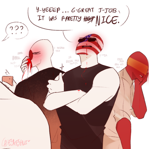 caseykeshui:Here’s the trio nosebleeding part 2 lmaoHey guys, They’re dying too