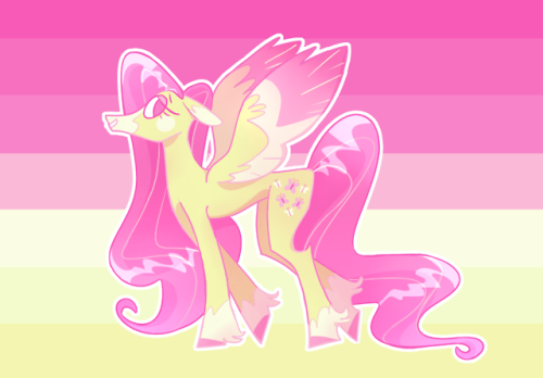 shiningcadance: nb lesbian fluttershy !!! worked rly well w her colour scheme and is also my favouri