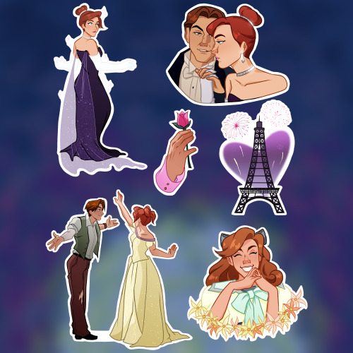 annaleigh:  Anastasia stickers are now up on my Etsy store! ↴Find them here!