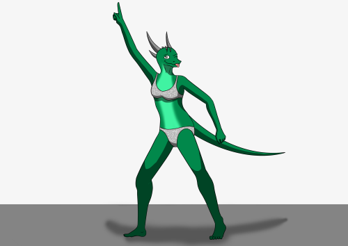 “Wait for me!” Emerald wastes no time stripping down to pinkish-red undies, doing disco moves. She’s getting into it, giving playful winks to her siblings as well. (Also, bonus glitter undies to rock the night with) https://www.youtube.c