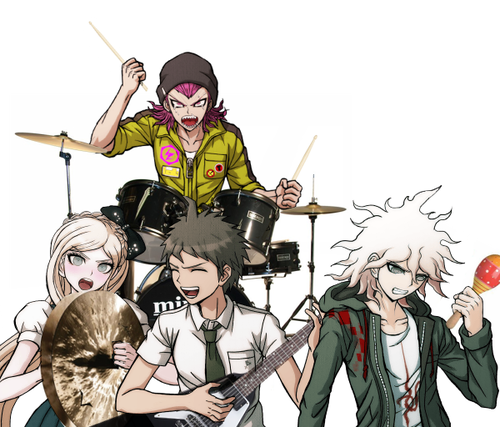 feffetassprite:  pissfreak:  justicerobo:   I CAN’T TELL IF HE’S PLAYING AIR GUITAR OR LOADING UP AN INVISIBLE SHOTGUN  he s playing invisible guitar in his Hardcore Band souda plays invisible drums while crying  sonia plays invisible cymbals while