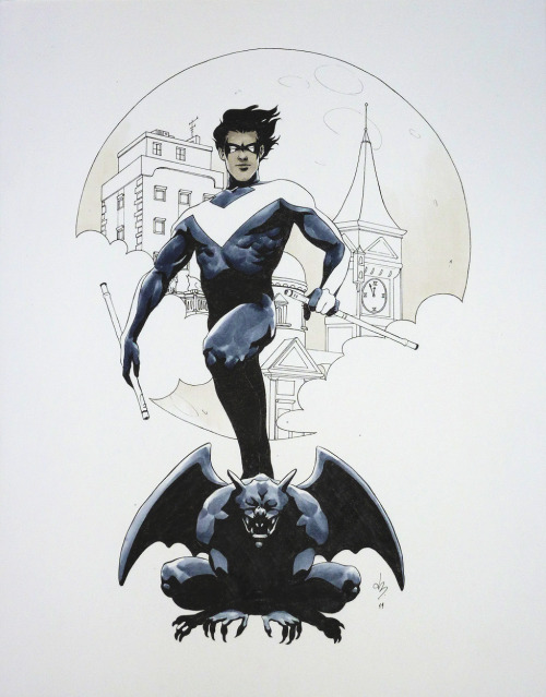 doodlesaresketcheswithnoodles:Nightwing commission.