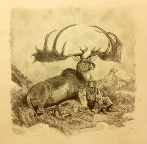 This is an Irish Elk. It roamed the plains of Eurasia during the Pleistocene. It stood 7 feet high a