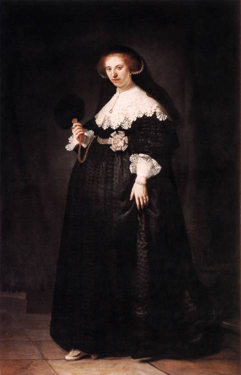 Portrait of Oopjen Coppit, Wife of Marten Soolmans by Rembrandt, 1634