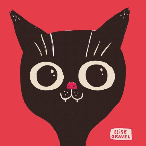 elisegravel: Just a #cat. #illustrationoftheday