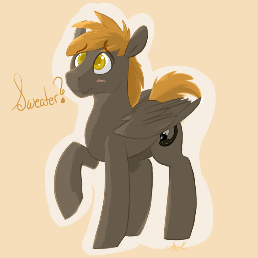  Sweater horse needs a sweater.  ooOOOH MY GOD look at this poor baby oh my god KISSES