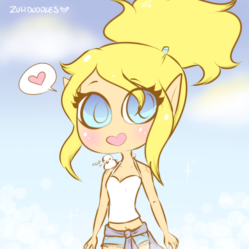 [[Some casual Janna I felt inspired to draw from the last comic and also from the beautiful spring w