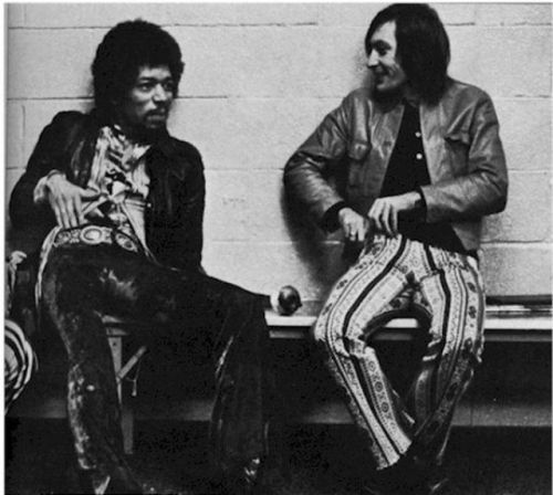 serpentinesheldonserpentine:With Jimi Hendrix
