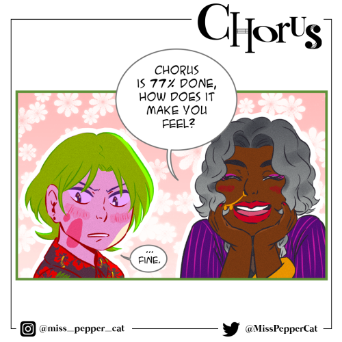 My new webcomic CHORUS is almost done! Here’s some new sketches and pics before the release!I&