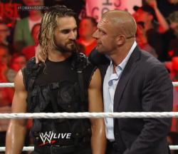 rwfan11:  &ldquo;Yea, you feel how hard my sledgehammer is right now!?&rdquo; - HHH to Rollins