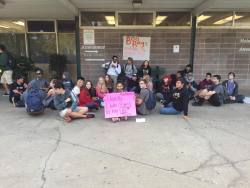 bebopgun:  73r:  rrosequartz:  destructive-creature:  &ldquo;At Rio Americano High School in Sacramento CA, a student named Dejza, was violently assaulted by a vice principal, Matt Collier, for attempting to take back a piece of art with a political messa