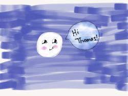 thatsthat24:  thomassandypantssanders:  The moon says hello   OMG THIS IS THE CUTEST THING I’M DYING 