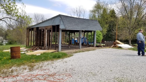 thingssthatmakemewet:Tore down the garage of our soon-to-be house today! We&rsquo;re