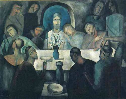 The Last Supper of Jesus, 1911, Andre DerainMedium: oil,canvashttps://www.wikiart.org/en/andre-derai