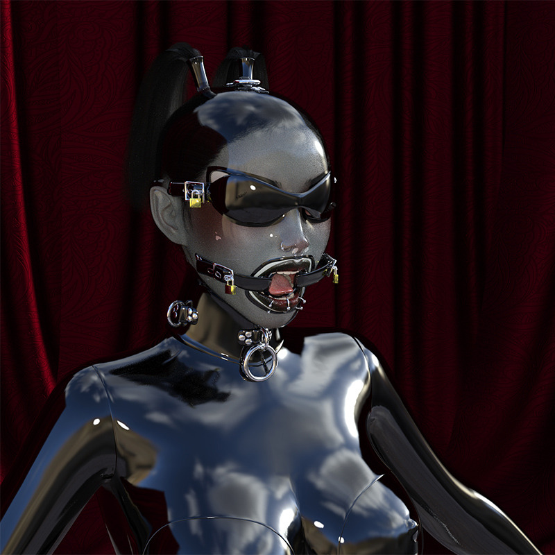  So G8F is bound and Latex encased and &hellip; wait, her Head is still free