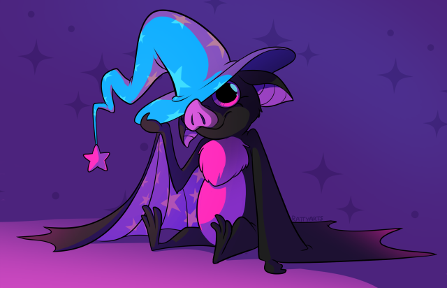 Commission of a bat with a hat!