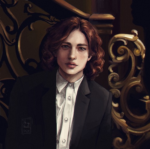 a fancy Armand for the season ;) one of the pages for my upcoming calendar!