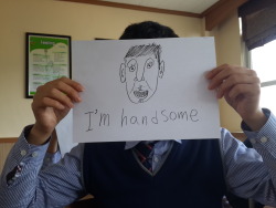 koreanstudentsspeak:  I’m handsome 