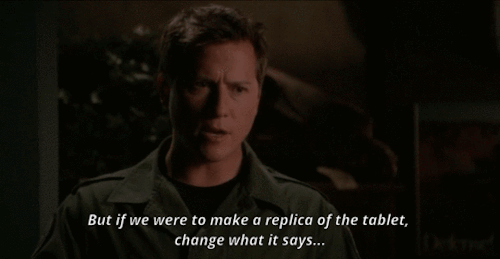 Stargate SG1 S07E01 Fallen. Daniel Jackson Back From The Dead, Struggling With The Concept Of Thinking.