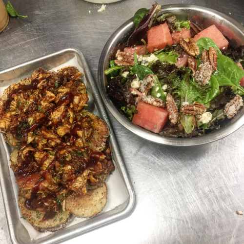 New North Park Menu items. BBQ CHICKEN THICK CHIPS & THE ONLY SALAD(Watermelon, Candied Pecans, 