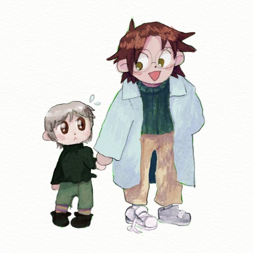 buddygrouse: sunny and otacon