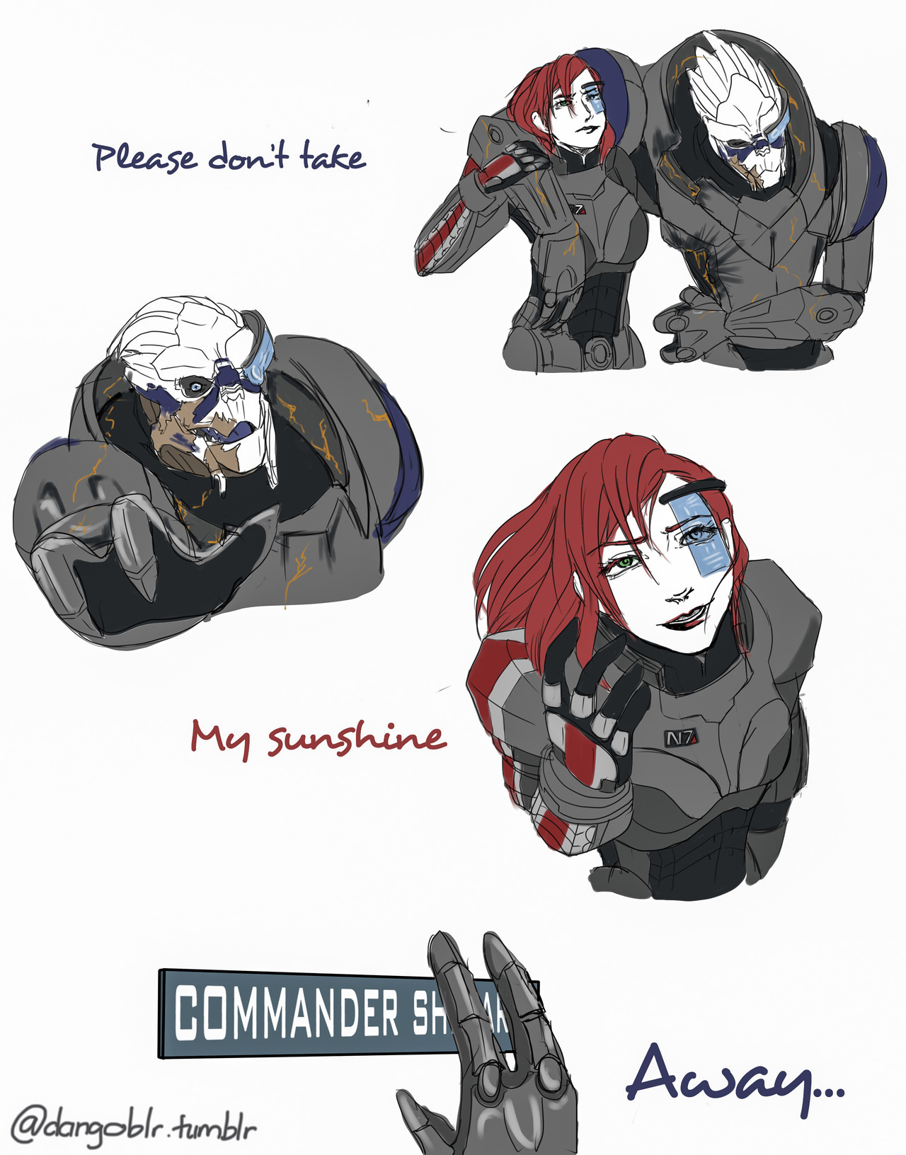 dangoblr: There’s no Shepard without VakarianYOU and me, we’re getting on the