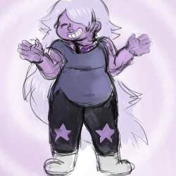 x3carlyx3-art:  amethyst from steven universe