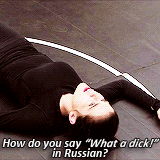halsteadss:  Kirova: “Rose Hathaway is wild, dangerous…” Dimitri: “Insubordinate,