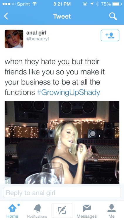 distraction:ahrned:thegoodbirdsings:The #growingupshady tag is giving me so much life rnwhy are thes