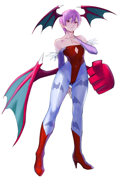 pantyhosedcharacters: Lilith Aensland - Darkstalkers Fanart by: tetsu 