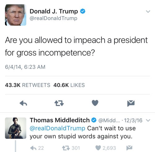 reeeaper:This is a real tweet from Donald trump in 2014. Oh my god