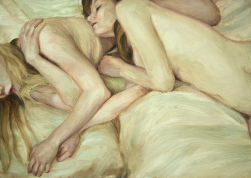 Hélène Delmaire (French, b. 1987, Lille, France) - Cocon, 2013, Paintings: Oil on Wood