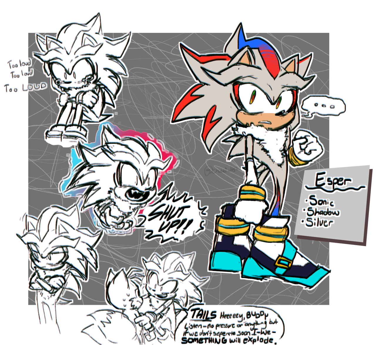 Sonic the Hedgehog Fusion - Sonic + Shadow + Silver 
