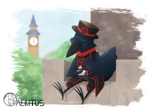   My entry for this month characterdesignchallenge ! The theme is Bird Warrior He may not be the best of them but the Tower of London doesn&rsquo;t profect itelf! Ok &hellip; maybe during teatime it can.  