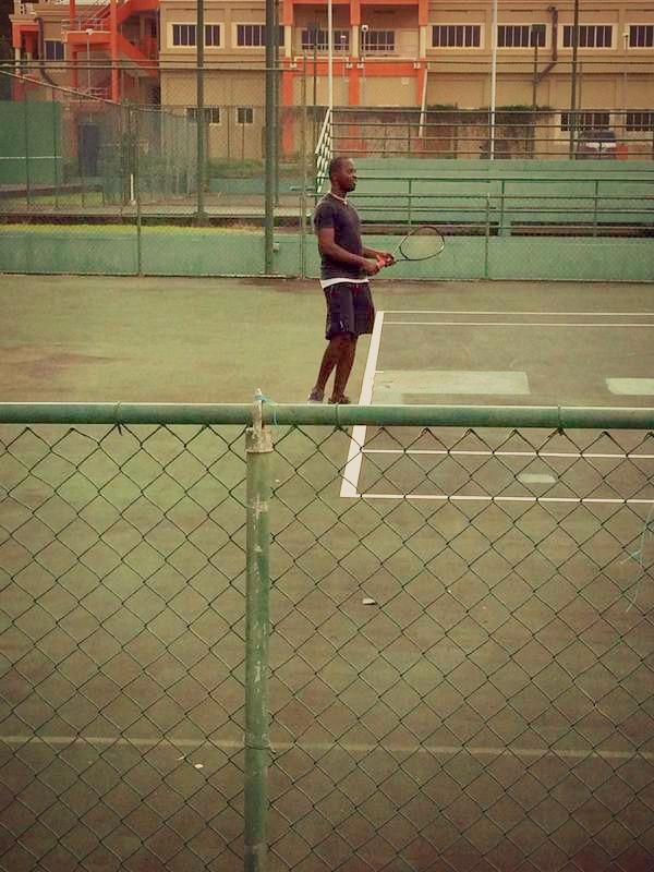 tennis today with the guys 