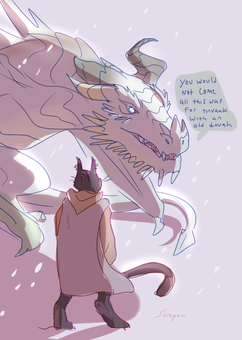 scragon:Paarthurnax If only you knew you are the reason I get as far as I do in the main quest each 