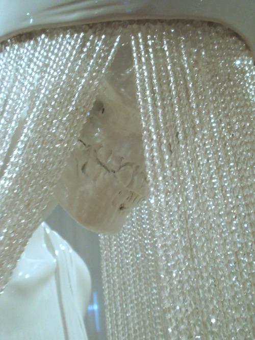 icryunderwater:  Ghost Girl2007Carrara Marble,Glass Crystal Beads71 x 28 x 24 inchesBy Kevin Francis Gray[I love that, now something represent me: that statue] 
