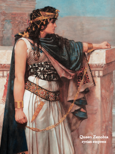 juliacaesaris: historical figures → queen septimia zenobia Zenobia was a Syrian queen (240-after 274