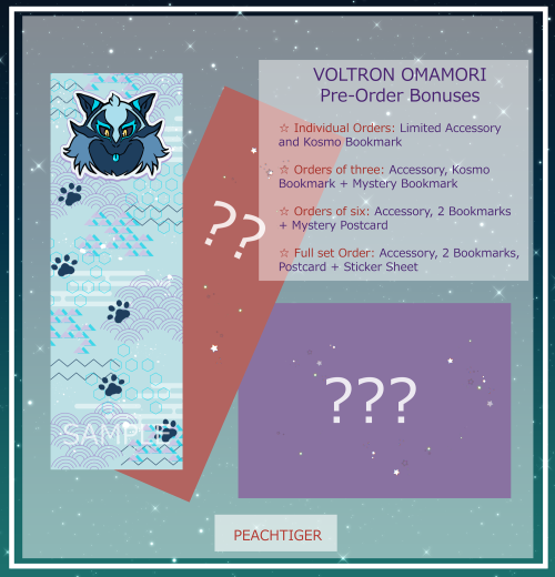 Voltron Omamori Couples Charms is now available for Pre-Order!Shop Reopened, Back from Hiatus!So I’v