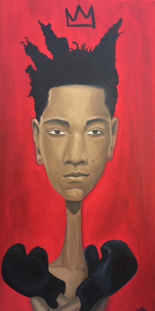 One of my favorite pieces is this “Basquiat” Painting by @mckinskin
Shop & Support his work here : http://www.mckinskin.bigcartel.com/product/basquiat